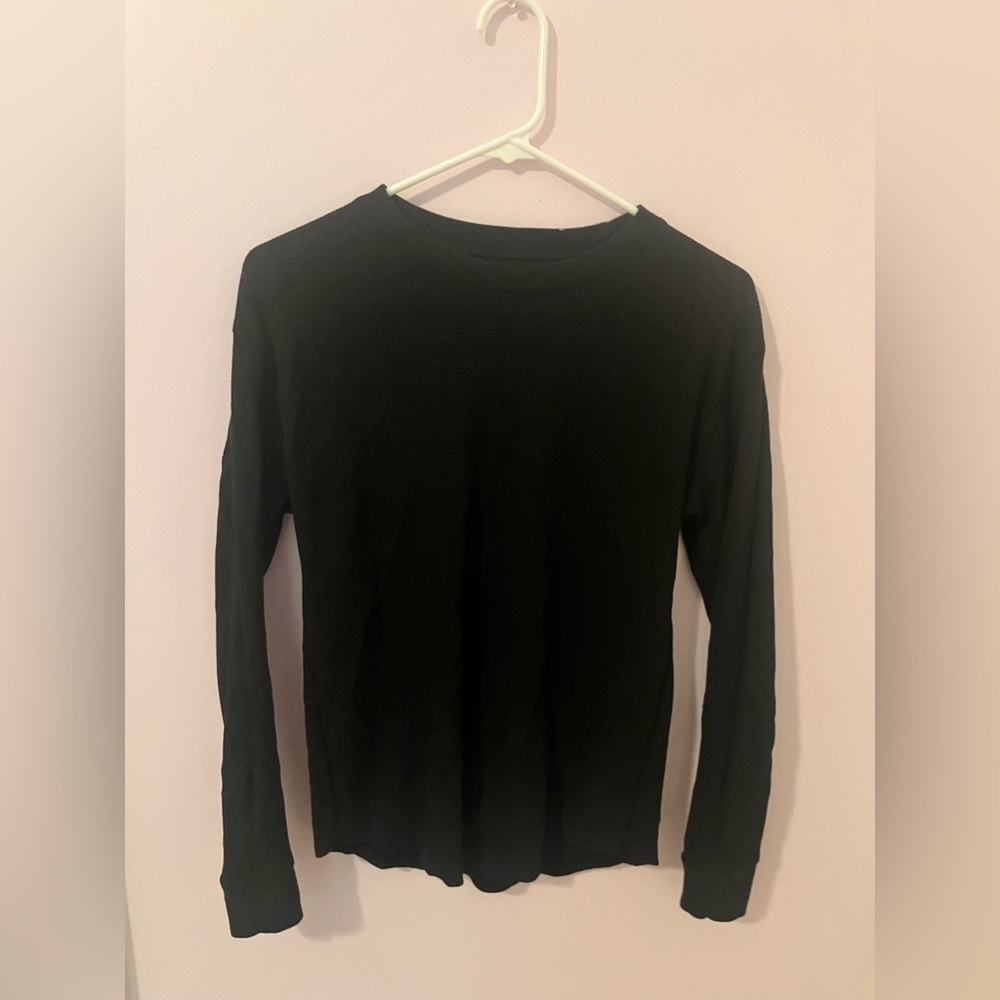 waffle knit long sleeve